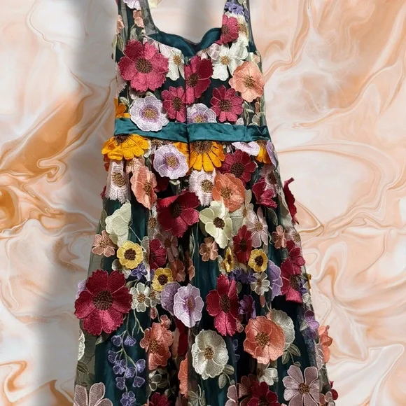 Floral Embroidered Maxi Dress - Picture 1 of 14